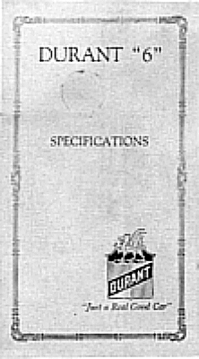 Durant sales brochure A-23-101-4