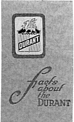 Durant sales brochure A-23-107-6