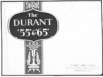 Durant sales brochure A-28-114-6