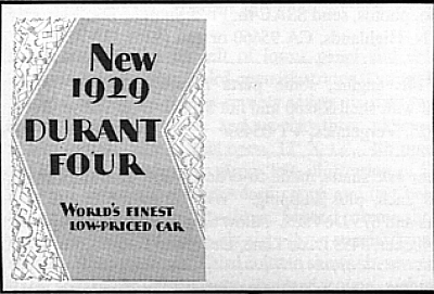 Durant sales brochure A-29-103-4