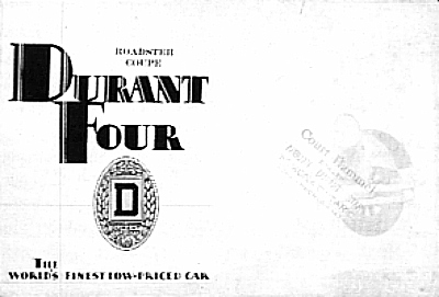 Durant sales brochure A-29-126-4