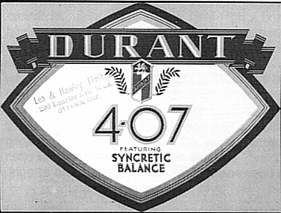 Durant sales brochure A-31-111-4