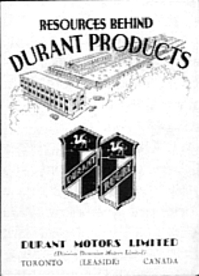 Durant sales brochure A-32-101-2