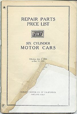 Flint parts book D-24-702