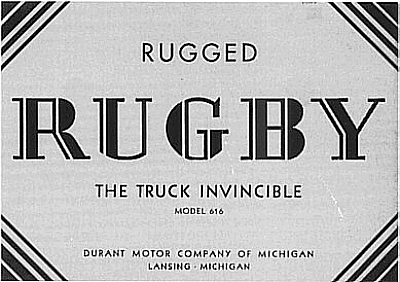 Rugby sales brochure A-31-501-4