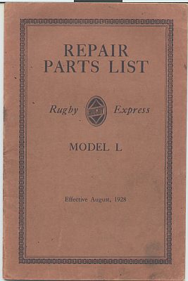 Rugby parts book D-28-0501