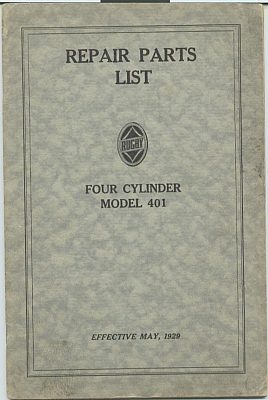 Rugby parts book D-29-0504