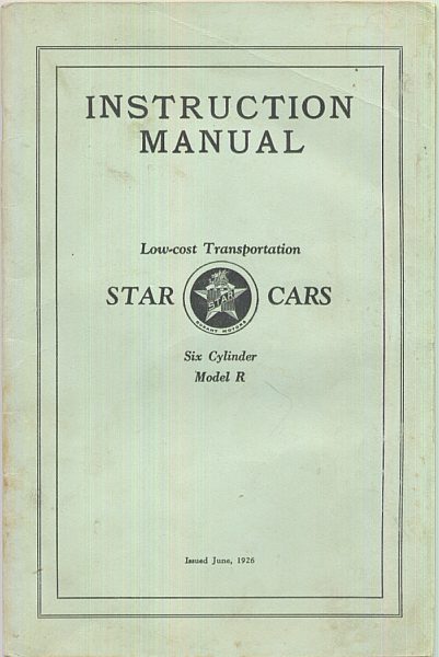 Star instruction manual C-26-0202