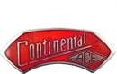 Curved red Continental Ace radiator badge, 1933