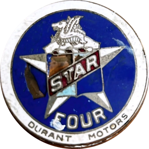 Star radiator badge, 1926–1927 (four-cylinder)