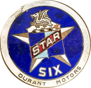 Star radiator badge, 1926–1927 (six-cylinder)